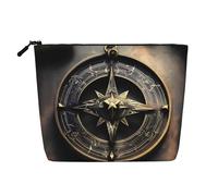 Magical Design Norse Runes Compass Toiletry Bags for Women, Portable Travel Cosmetic Bag, Daily Organiser with Zipper