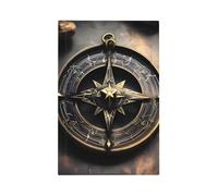 Magical Design Norse Runes Compass Unbreakable Polycarbonate Switch Plate-Modern 1 Gang Light Cover for Home Office with Matching Screws