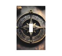 Magical Design Norse Runes Compass Unbreakable Polycarbonate Switch Plate-Modern 1 Gang Light Cover for Home Office with Matching Screws