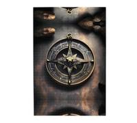 Magical Design Norse Runes Compass Wooden Jigsaw Puzzle 1000 Pieces-Relaxing Family Activity for Adults, Colourful Landscape Puzzle in Plastic Box, Home Decor Gift