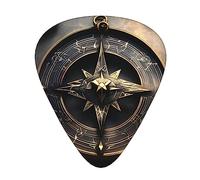 Magical Design Norse Runes Compassguitar Plectrum 12 Piece Set, 3 Thicknesses With Case For Bass Guitar, &Electric Guitar And More.