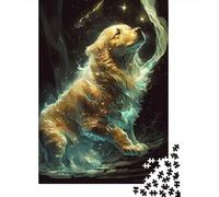 Magical Dog Fantasy 1000 Piece Jigsaw Puzzle Bundle for Adult Family Thick Premium Paper Home Decoration Wall Display Gift for Couples Weekend Fun Jigsaw 38x26cm/1000pcs