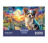 Magical Dog SceneComplex 1000-Piece Jigsaw Puzzles for Adults Offering An Array of Challenging Puzzle Games - Serves As A Remarkable And Entertaining Gift for Adults And Kids Age 12 Years Up 52x38cm/