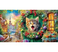 Magical-Dolphin-Fantasy Adult Jigsaws Puzzle 1000 Piece Educational Games Fun Present & Activity for Home Challenging Puzzles for Relaxation, Creativity & Gift Giving 38x52/1000pcs