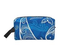 Magical DolphinLarge Capacity Cosmetic Organizer，Travel Makeup Bag for Women