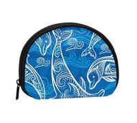 Magical DolphinSmall Makeup Sanitary Napkin Storage Bag,Women's Cosmetic Coin Purse