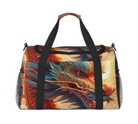 Magical Dragon Print Daily essentials Large Capacity Hand Carry Bag for Weekend Getaways style Bags
