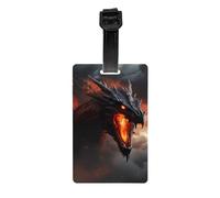 Magical Dragon Print Waterproof Luggage Tags for Air Travel Daily Use Vacation Suitcases Labels Set