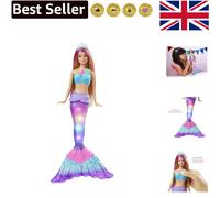 Magical Dreamtopia Mermaid Doll - Twinkling Light-Up Tail for Water Adventures