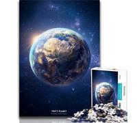 Magical Earth Puzzles 1000 Pieces for Teenagers,Help The Brain Exercise Addictive Toys to Cultivate Patience Great Gift (38x26cm)
