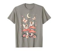 Magical Fairies on Mushrooms T-Shirt - Fairytale Fantasy T-Shirt