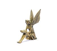 Magical Fairy Garden Ornament Outdoor Bronze Antique Effect Home Décor Figurine Angel Statue Sculpture for Patio Yard House Decoration - 30CM