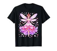 Magical Fairy Spring Cherry Blossom Flowers Art T-Shirt