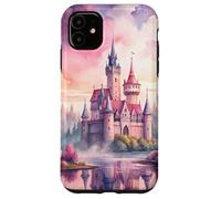 Magical Fairy Tale Pink Castle Reflections Case for iPhone 11