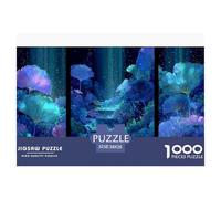 Magical Flora Puzzles 1000 Piece Challenge Toy Adults And over 12 Years Old Family Fun Puzzle Educational Challenge Mind Development Home Decoration Gift 38x26cm/1000pcs