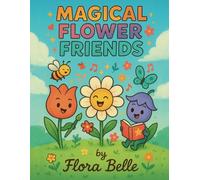 Magical Flower Friends: Bold and Whimsical Coloring Book for Kids Ages 5-10 with Cute Floral Characters, Positive Messages, and Easy Designs for Creativity and Relaxation