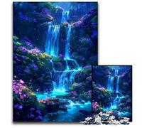 Magical Forest at Night Jigsaws 1000 Pieces for Adults Wooden Jigsaw Perfect for Christmas Halloween Easter New Year 1000 PCS(75x50cm)