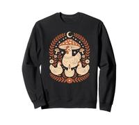 Magical Forest Chicken Sleeping Under A Fairycore Fungi Sweatshirt