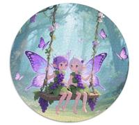 Magical Forest Fairy Jigsaw Puzzles Puzzle for Adults Kids. 1000 Piece Magical Forest Fairy Impossible Challenge Toy Educational Game Home Decoration for Educational Games Gifts 1000pcs (67.5x67.5cm)