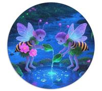 Magical Forest Fairy Jigsaw Puzzles Puzzles for Adults Kids. 1000 Pieces Magical Forest Fairy Whimsical Challenge Toy Educational Games Home Decoration for Educational Games Gifts 1000pcs (67.5x67.5cm