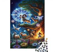 Magical Forest Fantasy Jigsaw Puzzles Puzzles for Adults Kids. 1000 Piece Impossible Challenge Toy Educational Game Home Decoration for Adults& Kids Age 14 Years Up 52x38cm/1000pcs