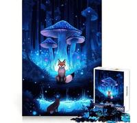 Magical Forest Foxes 1000 Piece Jigsaw Puzzle for Teenagers Sharp Thinking Perfect Connection Fun Activity Xmas Surprise (38x26cm)