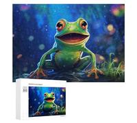 Magical Forest Frog Decorative Jigsaw for Grown-Ups, 300 PCS - Gift for Winter Evenings; for Couples, Friends And Family