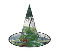 Magical Forest Halloween Witches Hats Witch Headbands Wizard Hat Costume Accessories Cosplay for Party Masquerade Foldable 1