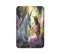 Magical Forest Unicorns And Fairies Acrylic Refrigerator Magnet - Full Print Rectangle Fridge Magnets For Whiteboard, Office Decor, Locker, Also For Car