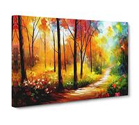 Magical Forest Vol.1 Canvas Print | Gallery Wrapped 30mm Frame Wall Art | 30x20 inches | Ready to Hang | Abstract Landscape Picture | Living Room Bedroom Lounge Office