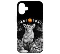 Magical Fox Moon Pagan Witchcraft Witchy Nature Case for iPhone 16 Plus