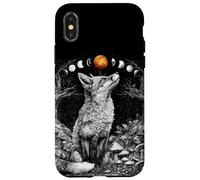 Magical Fox Moon Pagan Witchcraft Witchy Nature Case for iPhone X/XS