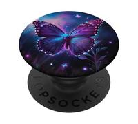 Magical Galaxy Butterfly - Mystical Night Design PopSockets Adhesive PopGrip
