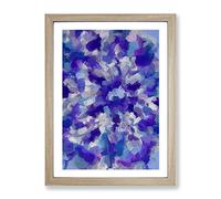 Magical Glow Abstract Framed Print | A4 Oak Framed Wall Art | Ready to Hang | Abstract Fantasy Picture | Living Room Bedroom Lounge Office