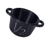 Magical Halloween Kitchens Tool 4 Piece Witches Cauldron Measuring Cups for Baking Candy Party Supplies and Witchcrafts Decors Halloween Baking Women
