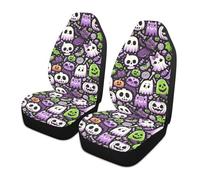 Magical Halloween Seat Covers Car Front Set Of 2 Stain Resistant Auto Seats Cover Nonslip Auto Seats Protectors For Vehicles Men Four Seasons