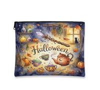 Magical Halloween Witchy Potion Theme Makeup Bag 7x9 Inch