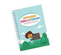 Magical Handwriting Practice Book Letter Number Art Drawing Mathematical Operations Workbook for Preschooler Children English Letter Tracing