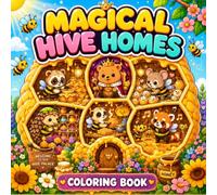 Magical Hive Homes Coloring Book with Cozy Honeycomb Rooms, Cute Animal Friends, Busy Bees, and Enchanted Garden Scenes