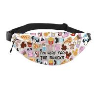 Magical Inspired Gift Family Vacation Trip Gift I'm Here for The Snacks Mouse Snacks Goals Fanny Bag Waist Bag (Snacks WB EU)