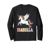 Magical Isabella Unicorn Girl First Name Design Long Sleeve T-Shirt
