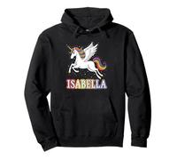 Magical Isabella Unicorn Girl First Name Design Pullover Hoodie