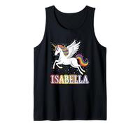 Magical Isabella Unicorn Girl First Name Design Tank Top