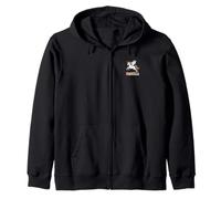 Magical Isabella Unicorn Girl First Name Design Zip Hoodie