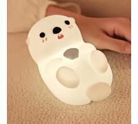 magical JD Cute Otter Night Light for Kids Bedroom, Animal Silicone Nursery Night Lamp Touch Sea Otter Nightlights USB Rechargeable Bedside Lamp for Baby Children Toddlers Girls Gift