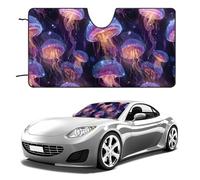 Magical Jellyfish Car Windshield Sun Shade Interior Cooling UV Protection for Window