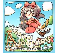 Magical Journey: A Cute & Cozy Coloring Pages with Adorable Girls, Kawaii Cats, and Whimsical Fantasy Adventures Bold, Easy Designs for All Ages Relaxation