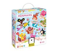 Magical Jumbo Floor Puzzle Mermaids - Includes 60 Large Jigsaw Pieces with a Big Completed Size of 26” x 19” - for Kids Ages 4 Years and up