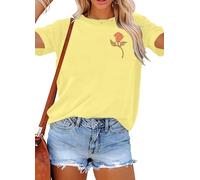 Magical Kingdom Shirt Women Beauty Shirts Belle Princess Tee Tale As Old As Time T-Shirt Vacation Short Sleeve Tops