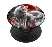 Magical Kitsune Fox Anime Spirit Illustration PopSockets Adhesive PopGrip